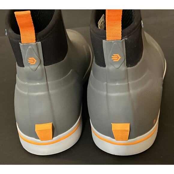 Lacrosse Alpha Deck Boot 6 Inch Gray Orange Outdoor Footwear Size 13 PreOwn EUC!